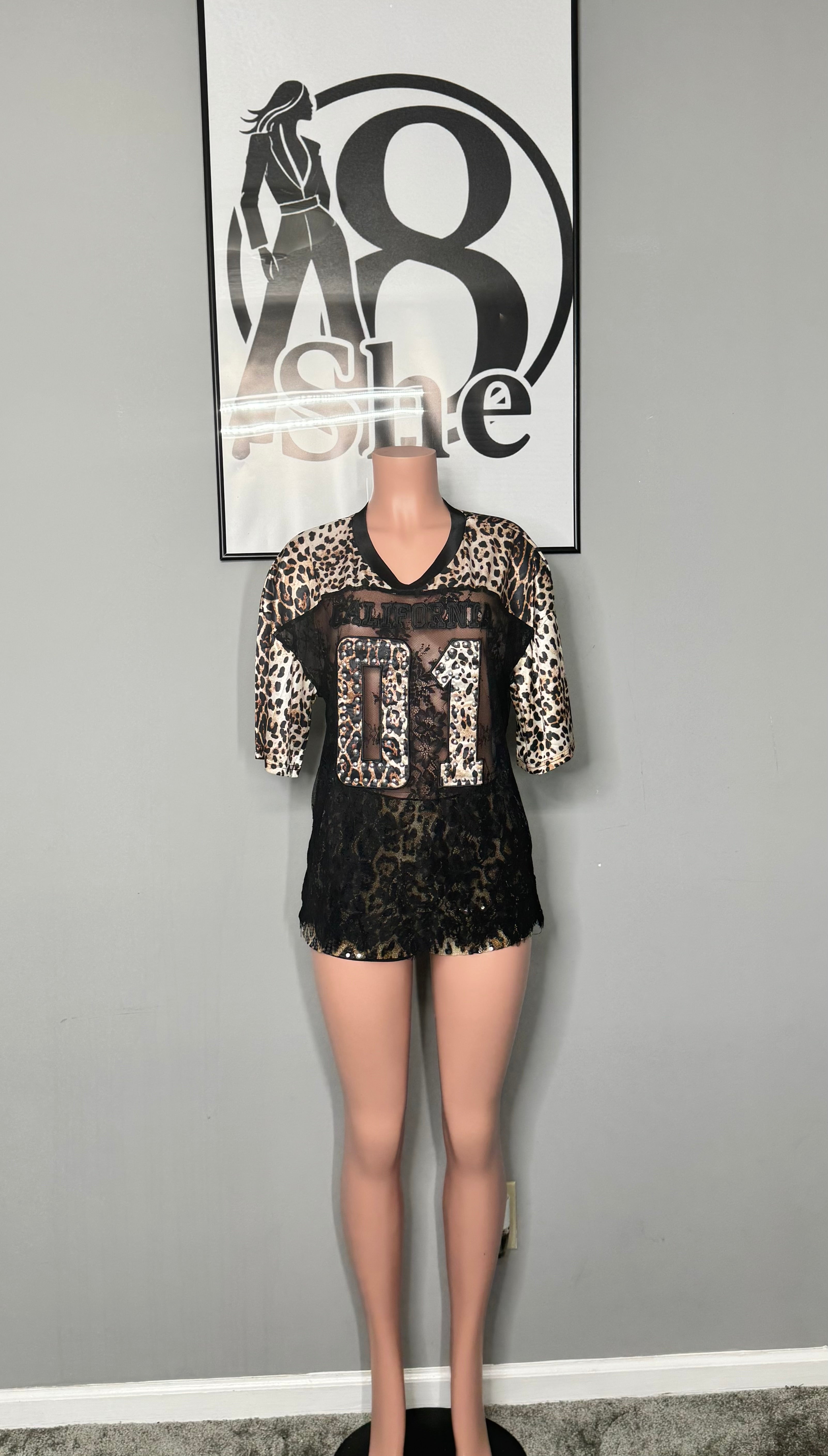Leopard Jersey Set