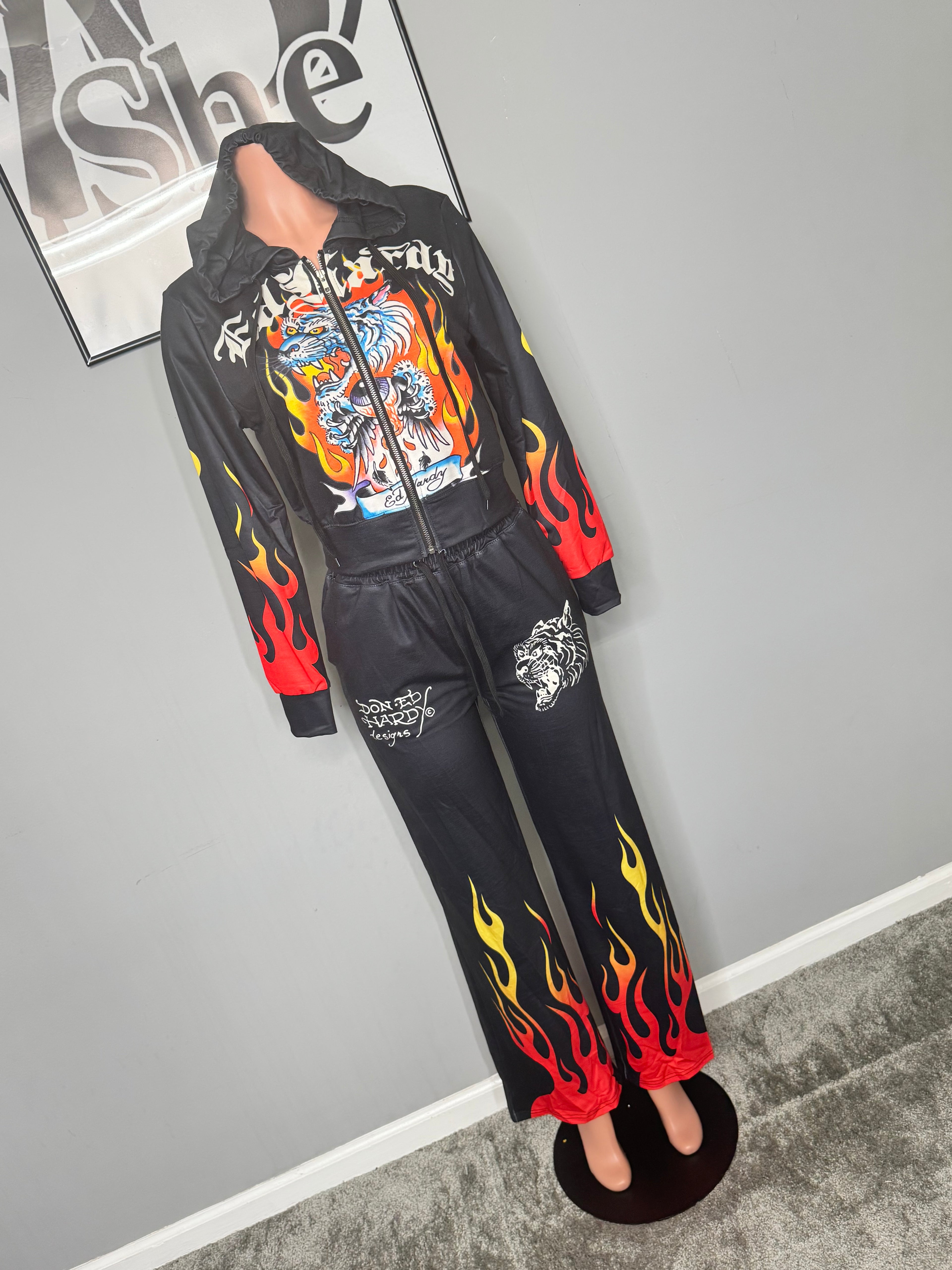 Fire Print Sweatsuit