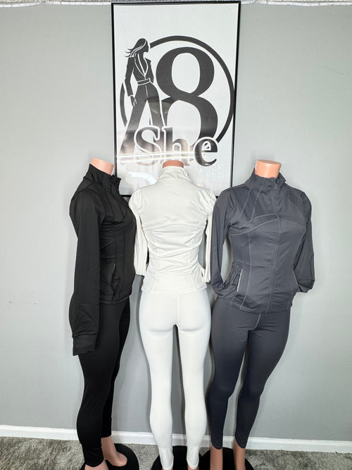 Contour Zip Jacket and Leggings Set