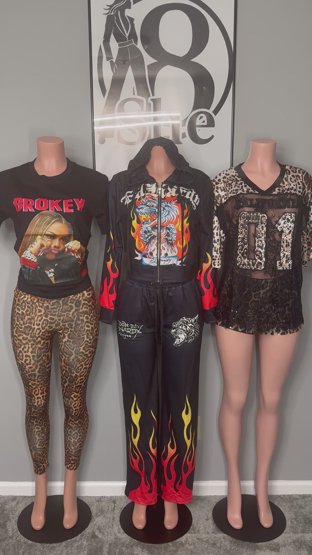 Fire Print Sweatsuit